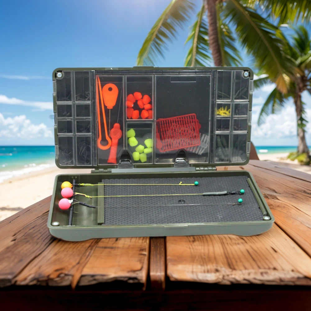 Discover a reliable way to organize your rigs, hooks, and bait with the Shunmaii Magnetic Carp Fishing Tackle Storage Box.