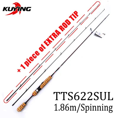 Experience elite casting versatility with KUYING TETON, a fast‑action rod that blends featherweight comfort, precise sensitivity, and durable performance for all‑day fishing in freshwater and beyond.