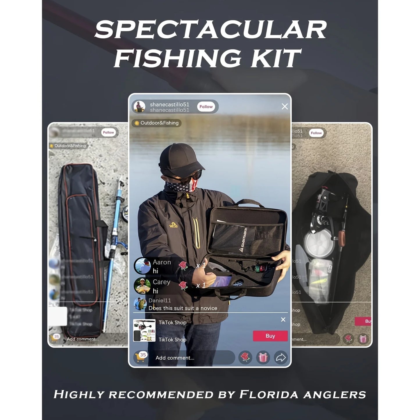 Experience Ghosthorn's versatile fishing rod and reel combo, a portable, ready-to-fish kit built for beginners and pros alike.