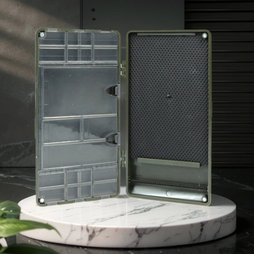 Discover a reliable way to organize your rigs, hooks, and bait with the Shunmaii Magnetic Carp Fishing Tackle Storage Box.