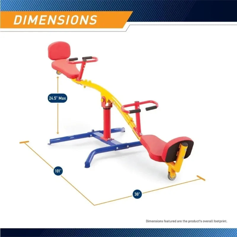 Furniture.Indoor & Outdoor Playground Equipment Teeter Totters, 360 Spinning Seesaw, Swing Set for Children Exercises Age 3-12 -