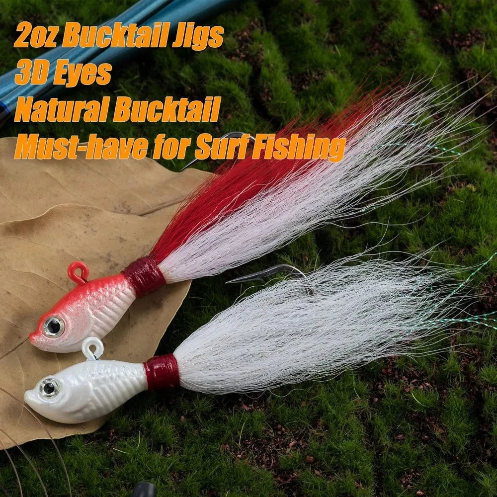 Take on saltwater shores with confidence using this complete surf rod and reel combo.