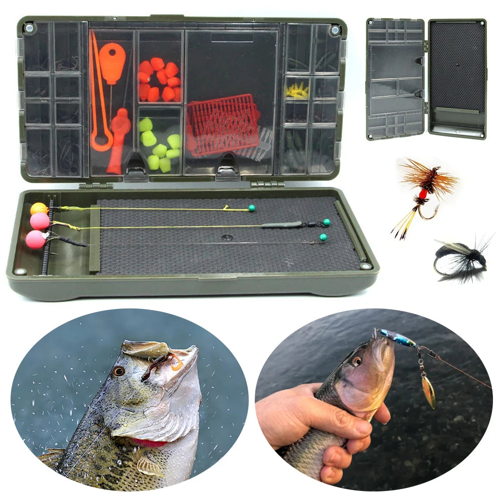 Discover a reliable way to organize your rigs, hooks, and bait with the Shunmaii Magnetic Carp Fishing Tackle Storage Box.