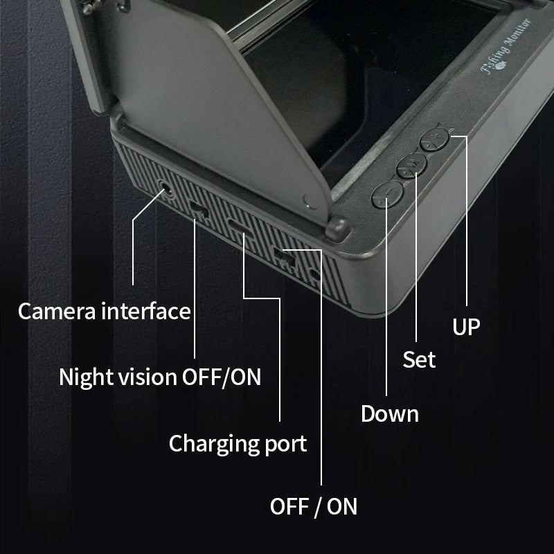 GUANMOU presents a Portable Underwater Fishing Camera that unlocks crystal clarity beneath the surface for you, with a bright 4.3-inch LCD, reliable infrared night vision, and a rugged, ready-for-any-water design.