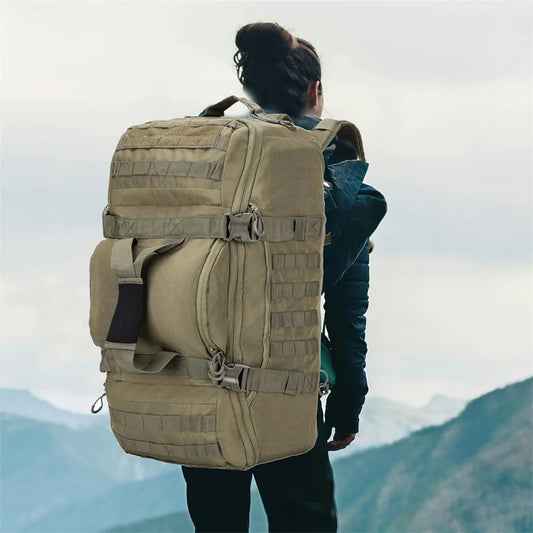 LQARMY 30L 50L 80L Outdoor Mountaineering Bag Molle Tactical Backpack Large Duffel Bag Hiking Camping Travel Bags