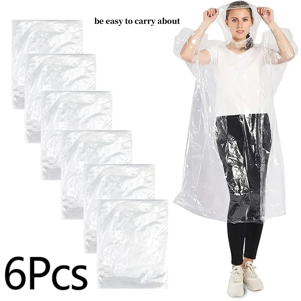 Disposable Waterproof Raincoat Outdoor Hiking Mountain Travel Emergency Transparent Portable Adult Poncho Rain