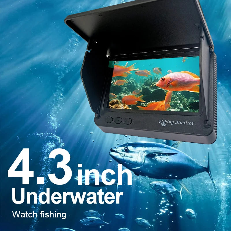 GUANMOU presents a Portable Underwater Fishing Camera that unlocks crystal clarity beneath the surface for you, with a bright 4.3-inch LCD, reliable infrared night vision, and a rugged, ready-for-any-water design.