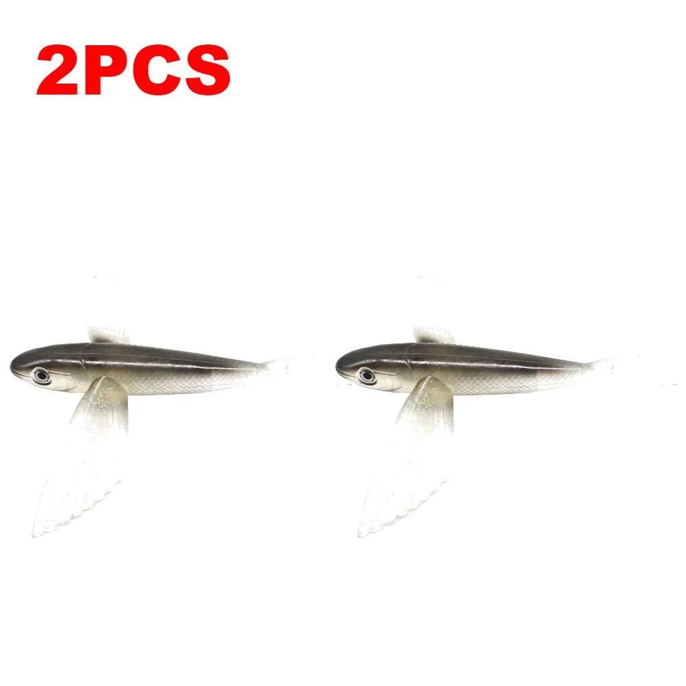 1-10PCS Fishing Lure Bait Sea Fishing Big Flying Fish Soft Bait Tuna Lures Pink Trolling Bird Shaped Teaser For Fishing Tackle