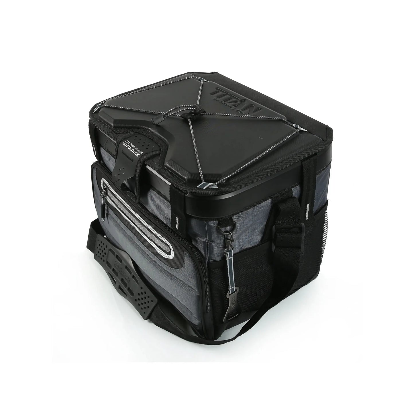 Collapsible Zipperless Soft Cooler, Black,Holds 40 cans/27 quarts