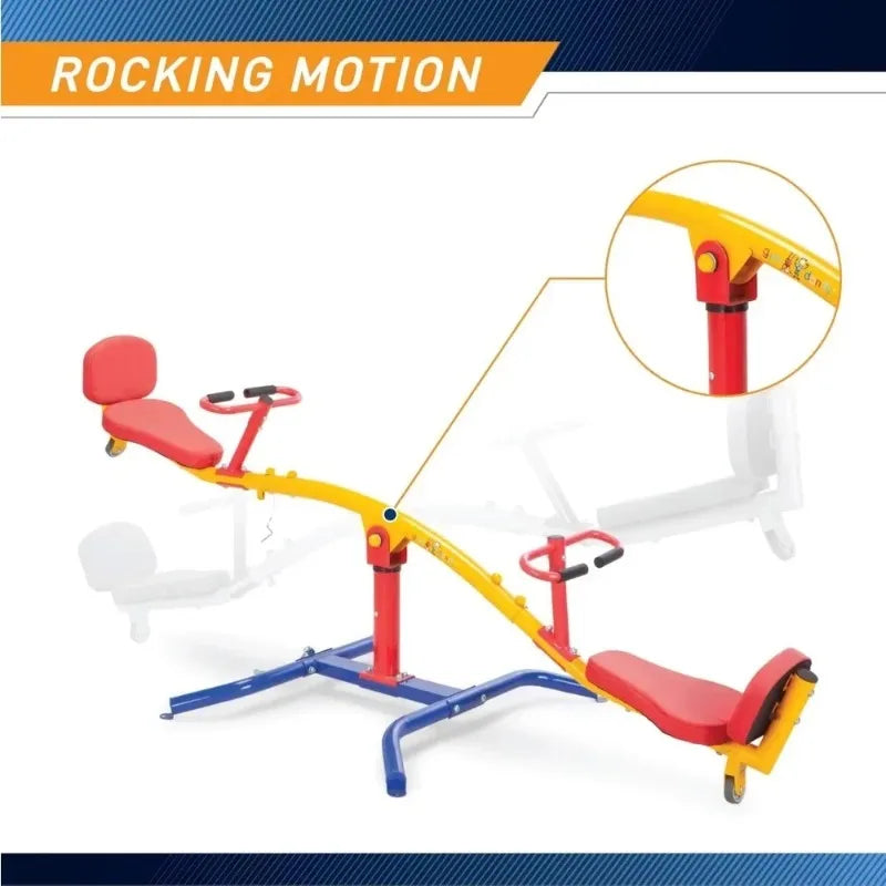 Furniture.Indoor & Outdoor Playground Equipment Teeter Totters, 360 Spinning Seesaw, Swing Set for Children Exercises Age 3-12 -