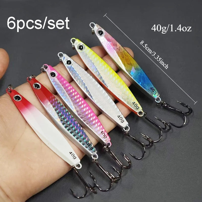 Ackibbik delivers a rugged metal cast jig spoon set that reliably entices trophy saltwater strikes and big game.