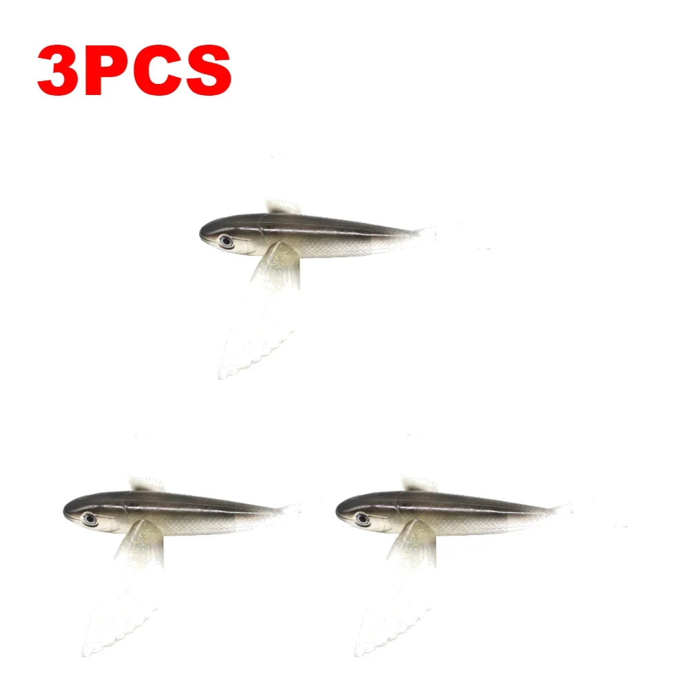 1-10PCS Fishing Lure Bait Sea Fishing Big Flying Fish Soft Bait Tuna Lures Pink Trolling Bird Shaped Teaser For Fishing Tackle