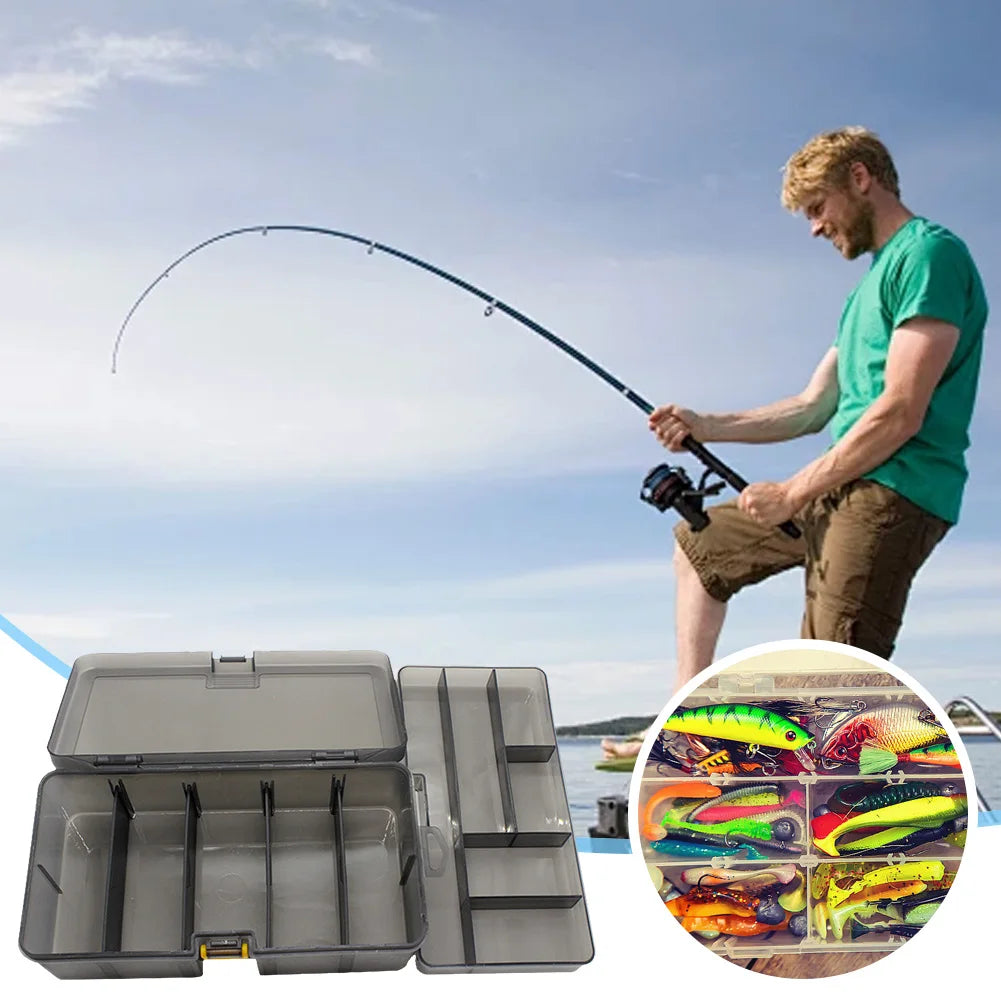 Portable Removable Plastic Tackle Box For Fishing Lures And Bait
