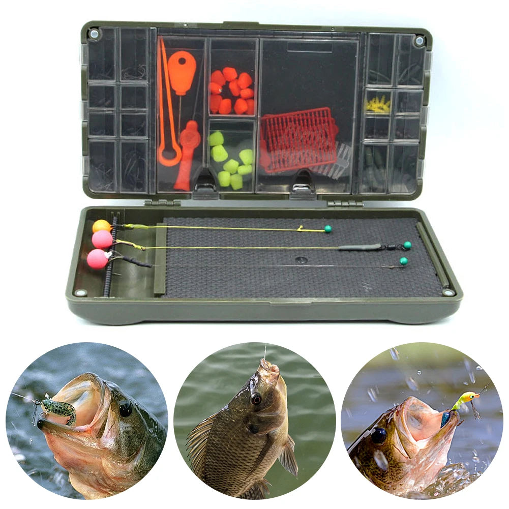 Discover a reliable way to organize your rigs, hooks, and bait with the Shunmaii Magnetic Carp Fishing Tackle Storage Box.