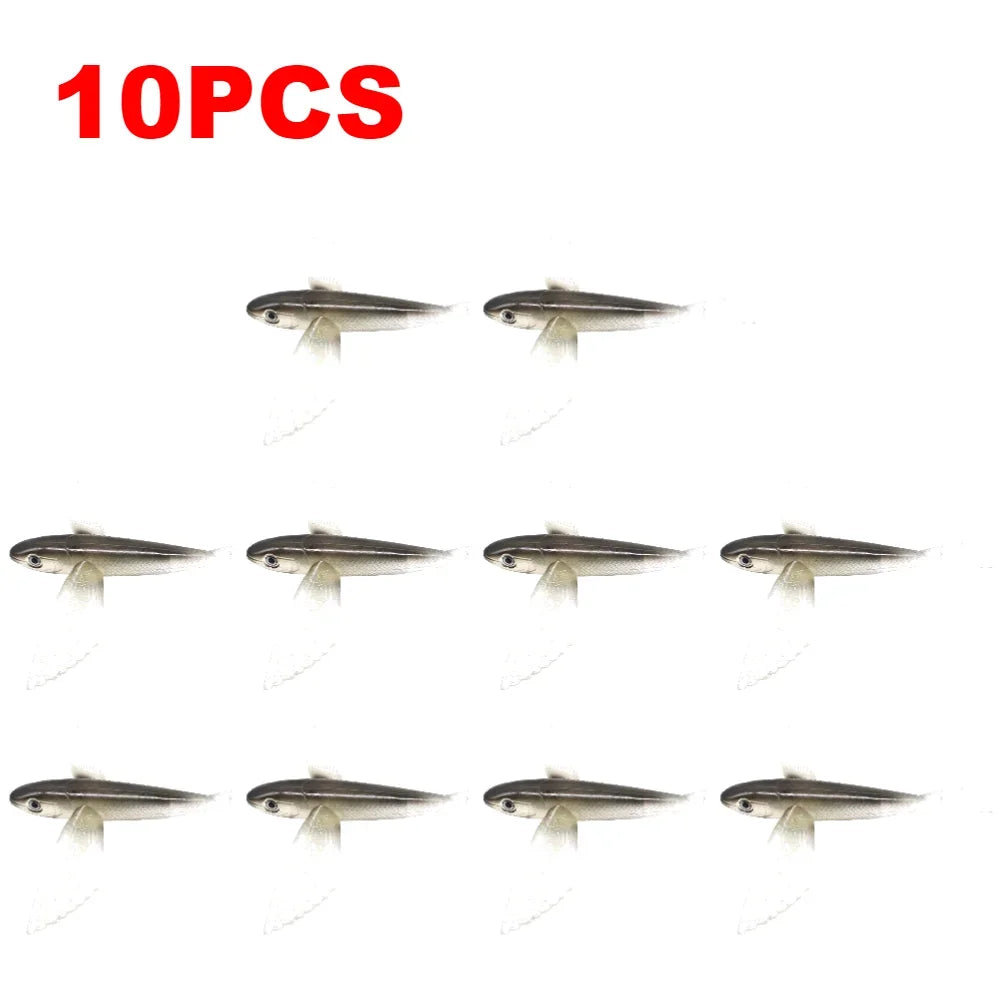 1-10PCS Fishing Lure Bait Sea Fishing Big Flying Fish Soft Bait Tuna Lures Pink Trolling Bird Shaped Teaser For Fishing Tackle