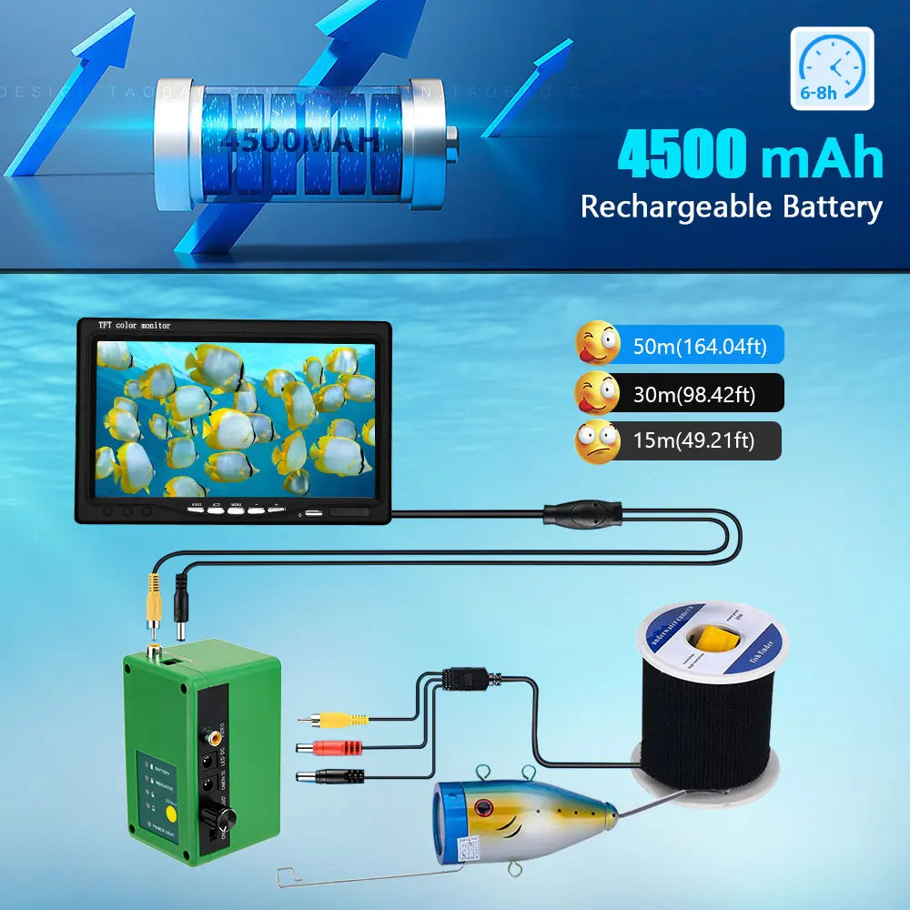 You will love MAOTEWANG's rugged 7‑inch underwater fishing camera that blends crystal-clear viewing with a versatile LED setup, multi-length cables, long-running power, and a sturdy aluminum alloy chassis designed for ice, sea, and river adventures,