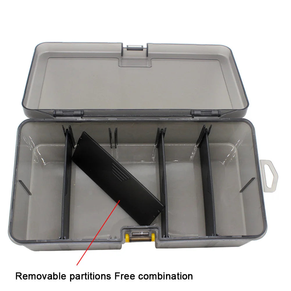 Portable Removable Plastic Tackle Box For Fishing Lures And Bait