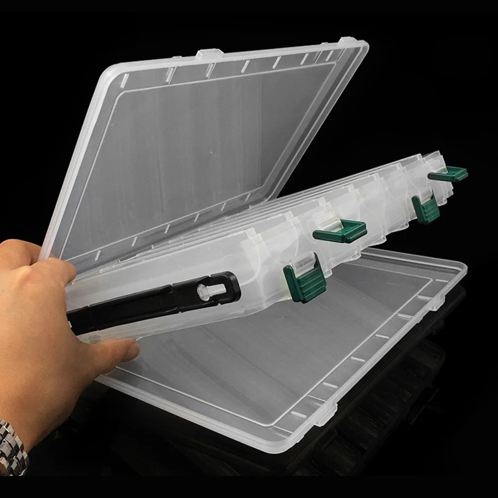 APWIKOGER brings you a versatile 14-grid fishing lure box that keeps your tackle organized and ready for action on every trip, from calm lakes to rugged coastlines.
