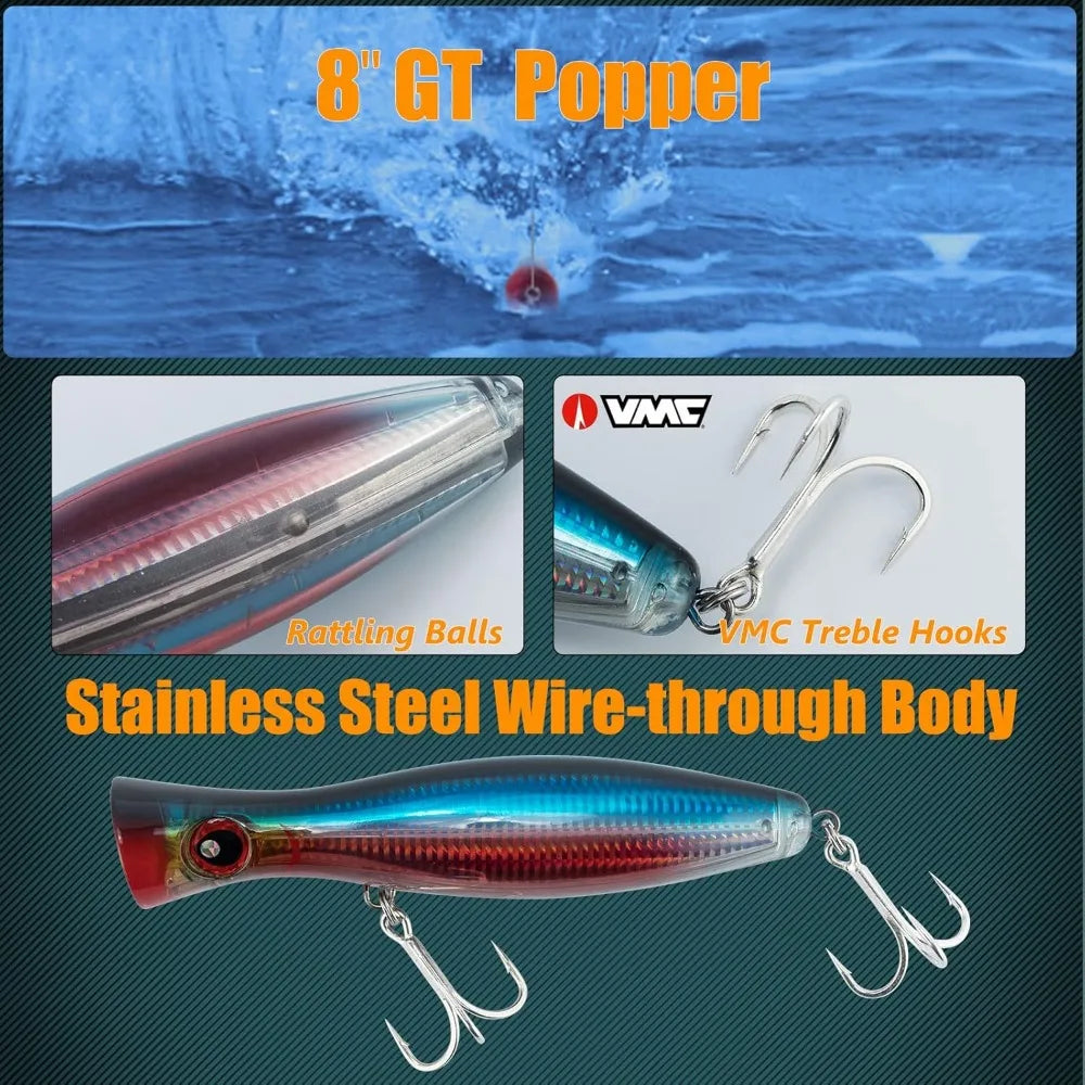 Take on saltwater shores with confidence using this complete surf rod and reel combo.