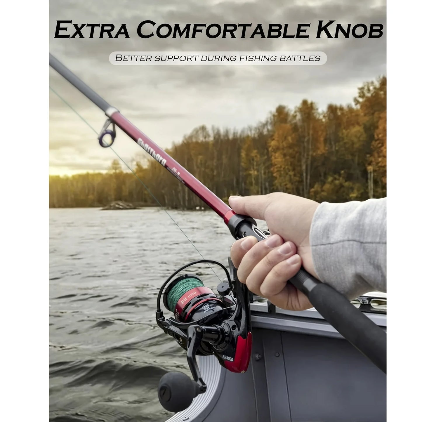 Experience Ghosthorn's versatile fishing rod and reel combo, a portable, ready-to-fish kit built for beginners and pros alike.