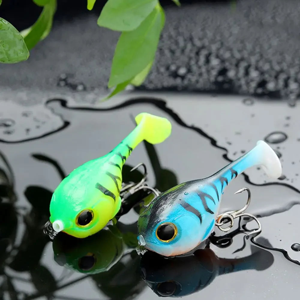 Deraball Soft Lure Balloonfish 60mm 9.7g Silicone Bait With Hook For All Fish