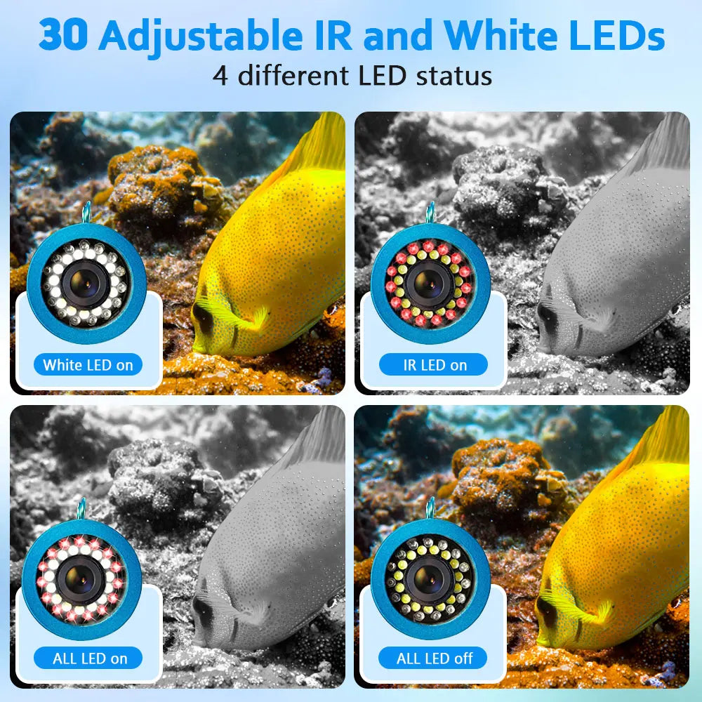 You will love MAOTEWANG's rugged 7‑inch underwater fishing camera that blends crystal-clear viewing with a versatile LED setup, multi-length cables, long-running power, and a sturdy aluminum alloy chassis designed for ice, sea, and river adventures,