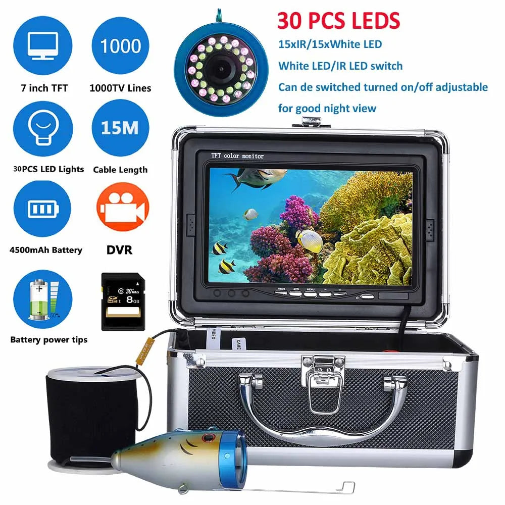 You will love MAOTEWANG's rugged 7‑inch underwater fishing camera that blends crystal-clear viewing with a versatile LED setup, multi-length cables, long-running power, and a sturdy aluminum alloy chassis designed for ice, sea, and river adventures,