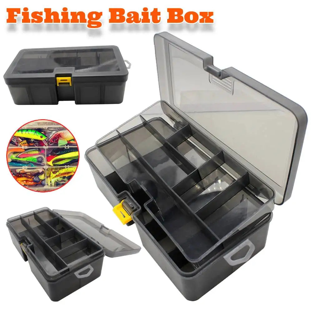 Portable Removable Plastic Tackle Box For Fishing Lures And Bait